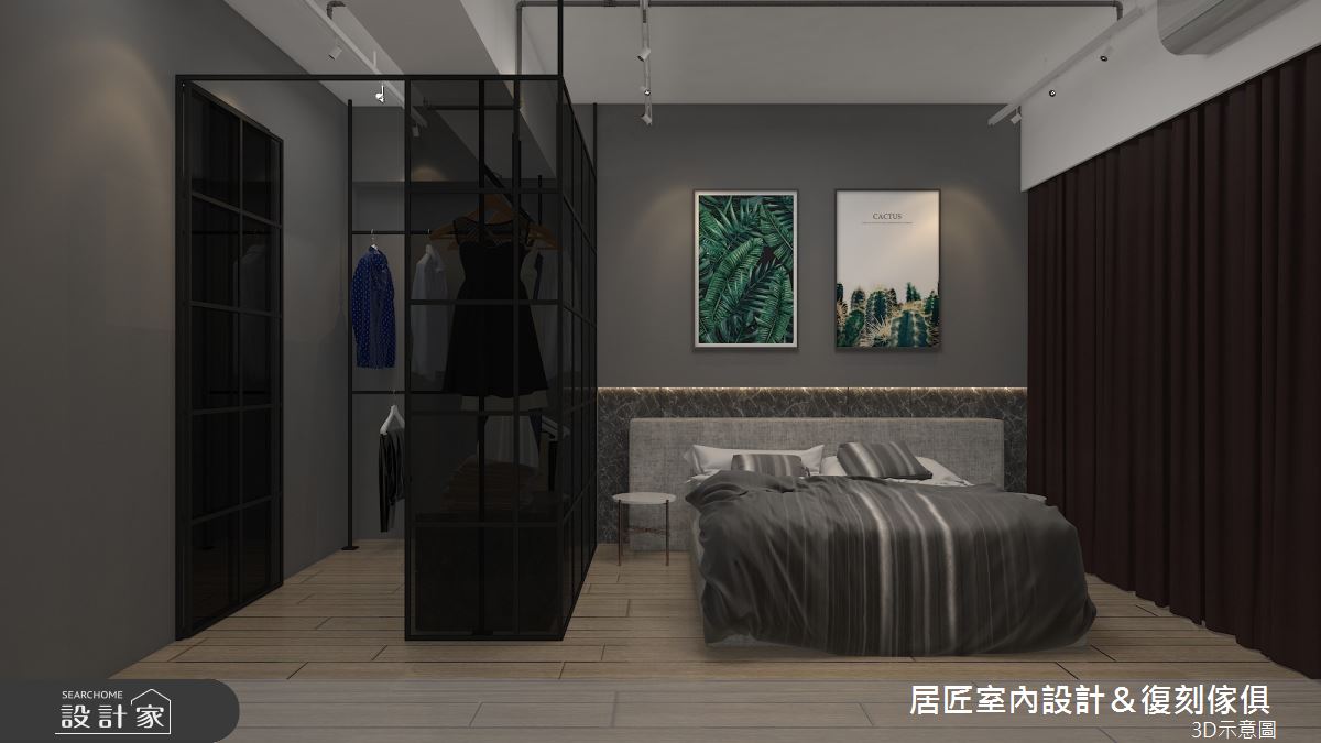 53坪新成屋(5年以下)＿混搭風臥室更衣間案例圖片＿居匠室內設計＆復刻傢俱＿居匠_31之8