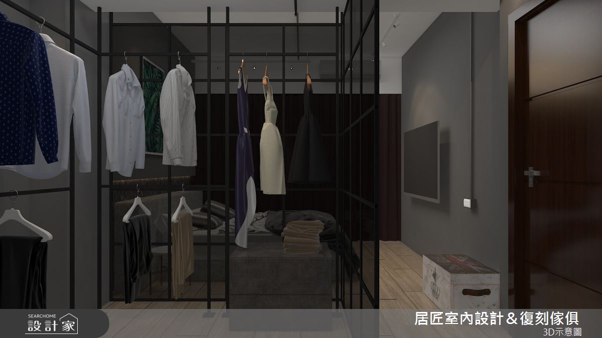 53坪新成屋(5年以下)＿混搭風更衣間案例圖片＿居匠室內設計＆復刻傢俱＿居匠_31之10