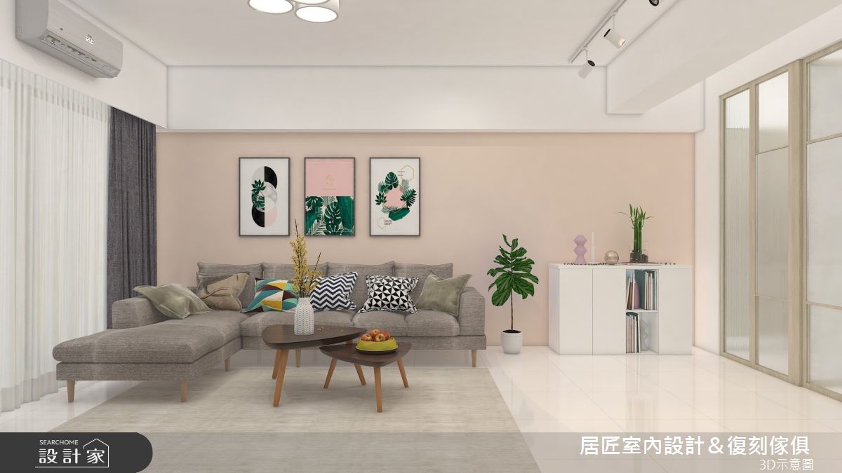 25坪＿北歐風客廳案例圖片＿居匠室內設計＆復刻傢俱＿居匠_32之4