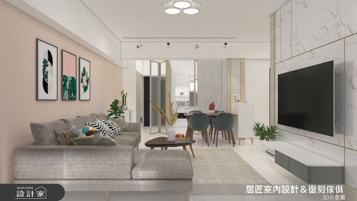 25坪＿北歐風客廳案例圖片＿居匠室內設計＆復刻傢俱＿居匠_32之5