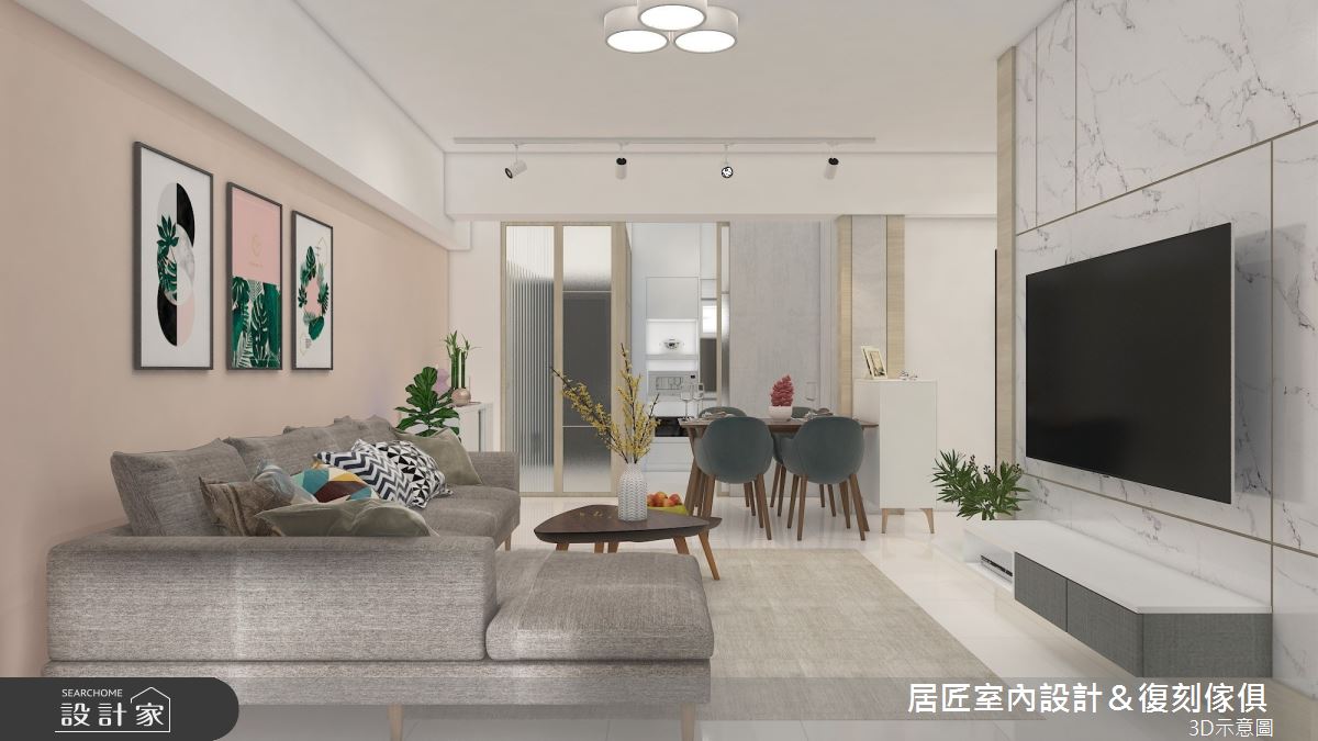 25坪＿北歐風客廳案例圖片＿居匠室內設計＆復刻傢俱＿居匠_32之7