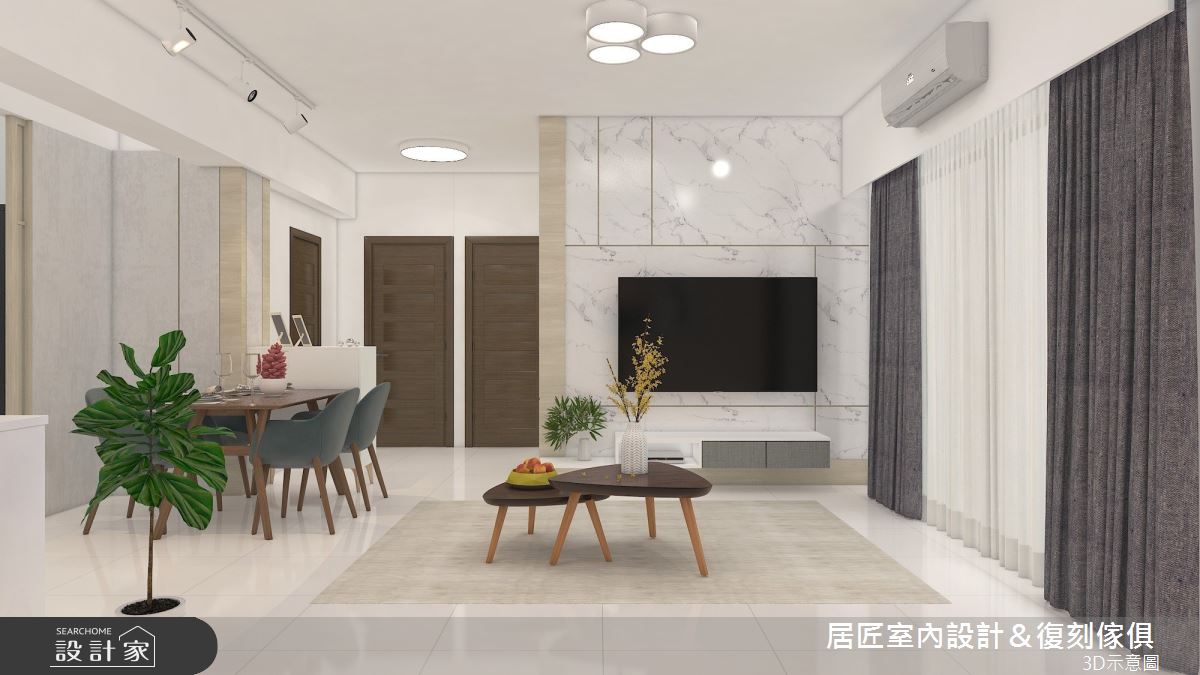 25坪＿北歐風客廳案例圖片＿居匠室內設計＆復刻傢俱＿居匠_32之8