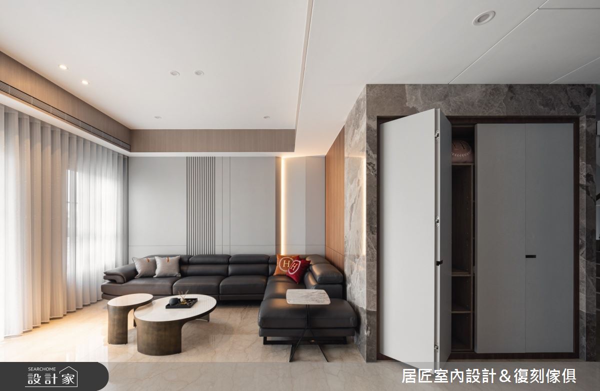 115坪新成屋(5年以下)＿現代風客廳案例圖片＿居匠室內設計＆復刻傢俱＿居匠_33之9