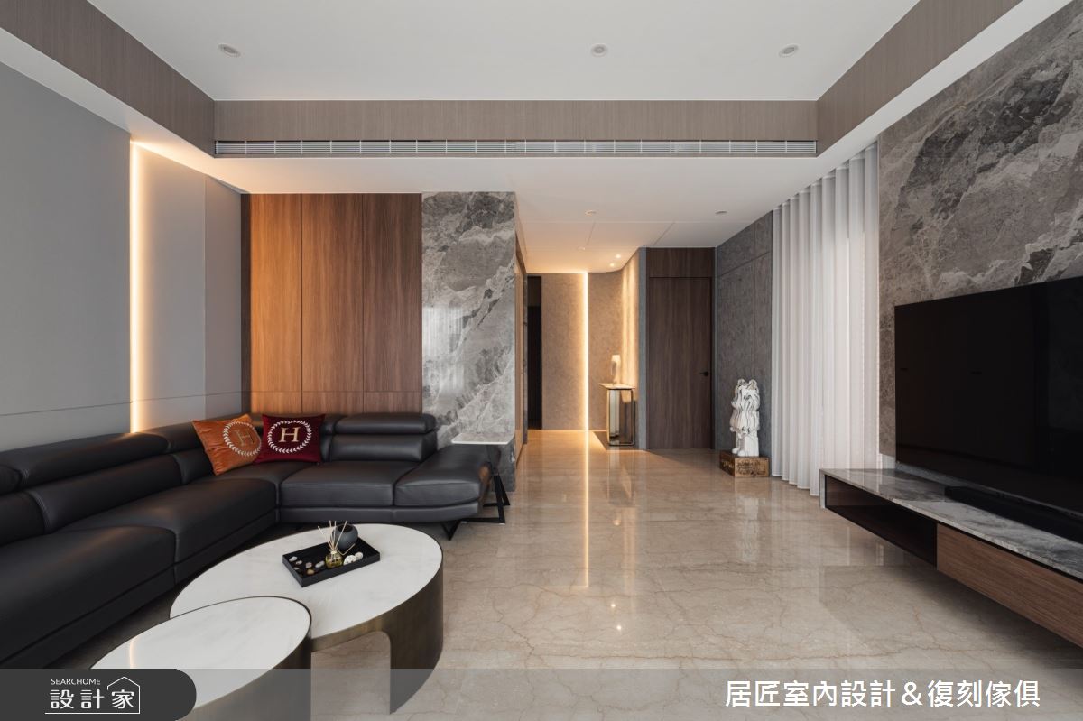 115坪新成屋(5年以下)＿現代風客廳案例圖片＿居匠室內設計＆復刻傢俱＿居匠_33之11