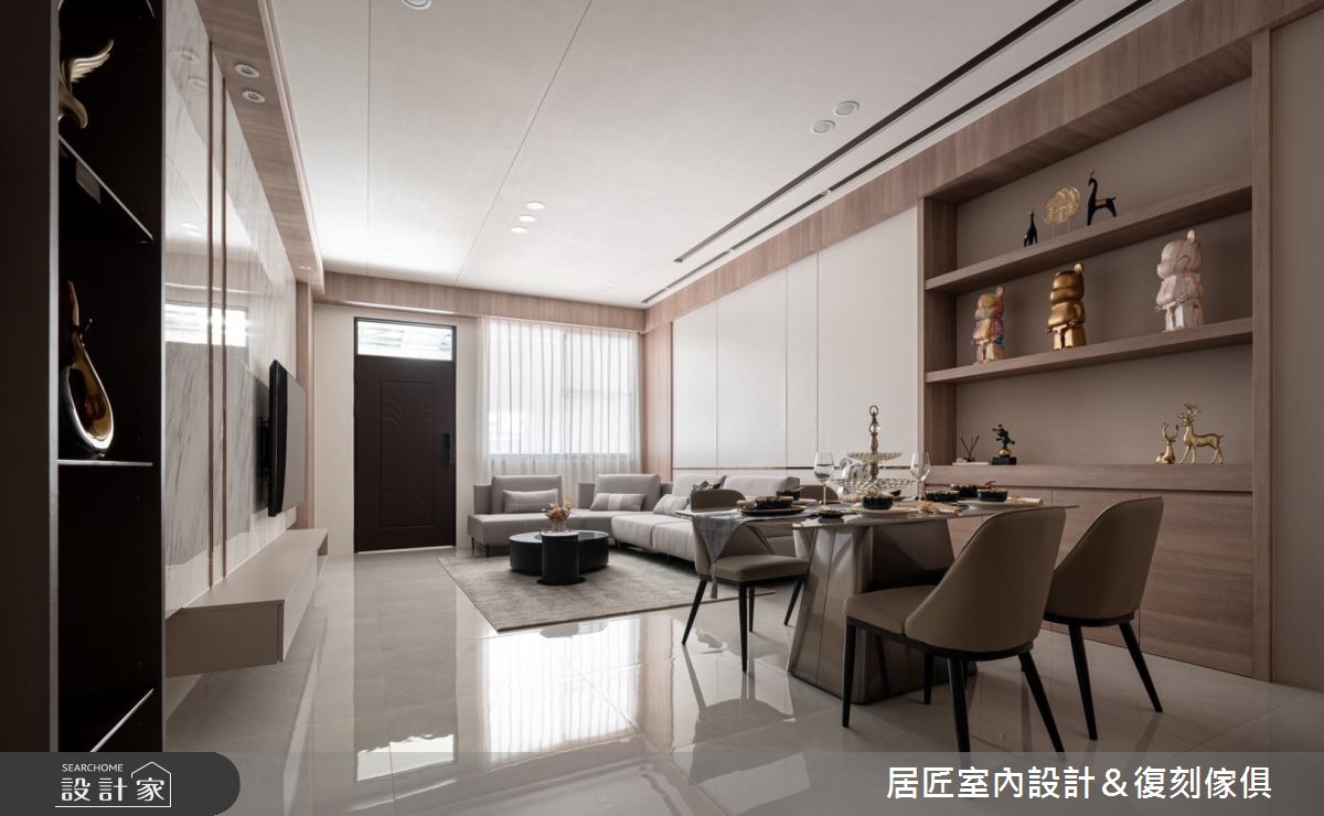 113坪新成屋(5年以下)＿現代風客廳餐廳案例圖片＿居匠室內設計＆復刻傢俱＿居匠_34之5