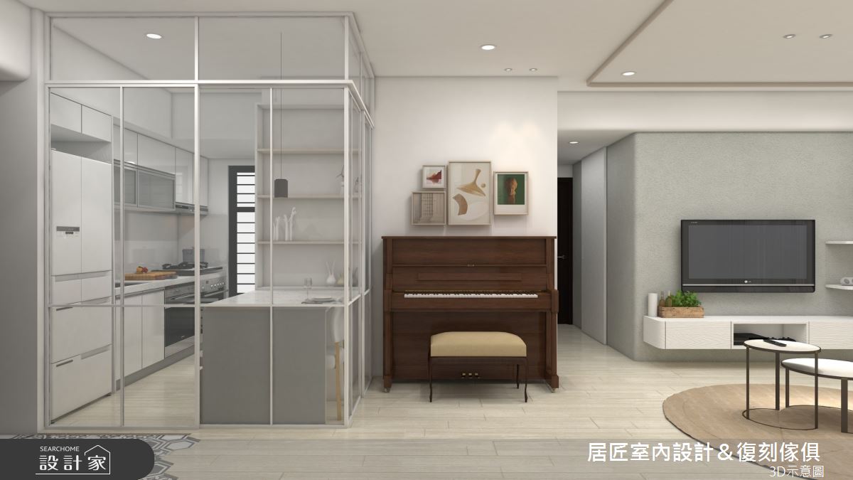 23坪新成屋(5年以下)＿北歐風客廳案例圖片＿居匠室內設計＆復刻傢俱＿居匠_35之6