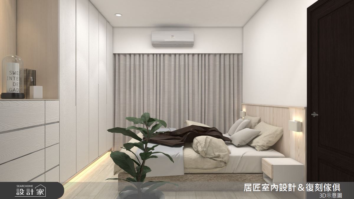 23坪新成屋(5年以下)＿北歐風臥室案例圖片＿居匠室內設計＆復刻傢俱＿居匠_35之7