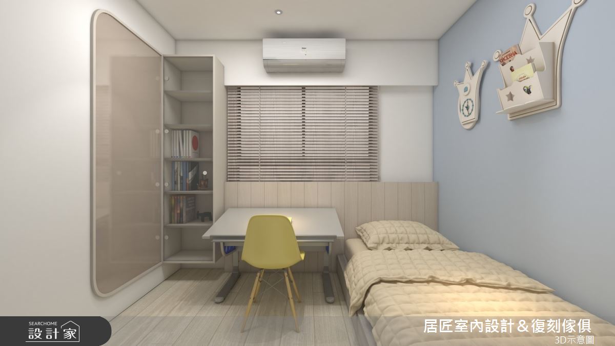 23坪新成屋(5年以下)＿北歐風臥室案例圖片＿居匠室內設計＆復刻傢俱＿居匠_35之10