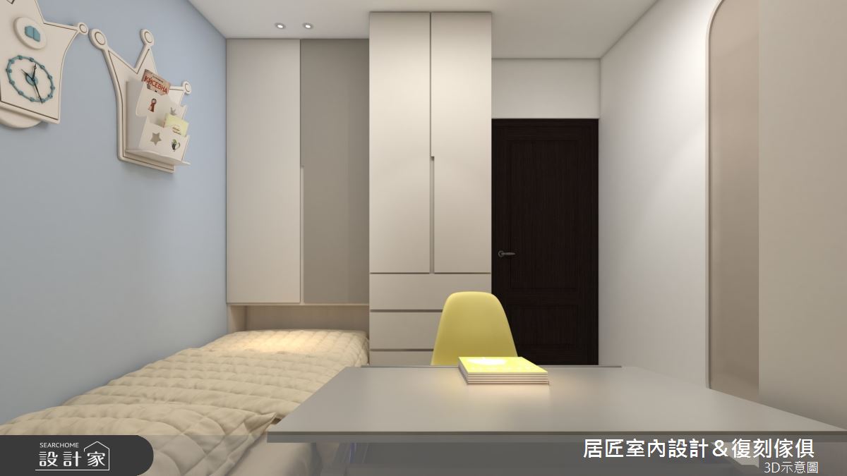 23坪新成屋(5年以下)＿北歐風臥室案例圖片＿居匠室內設計＆復刻傢俱＿居匠_35之11