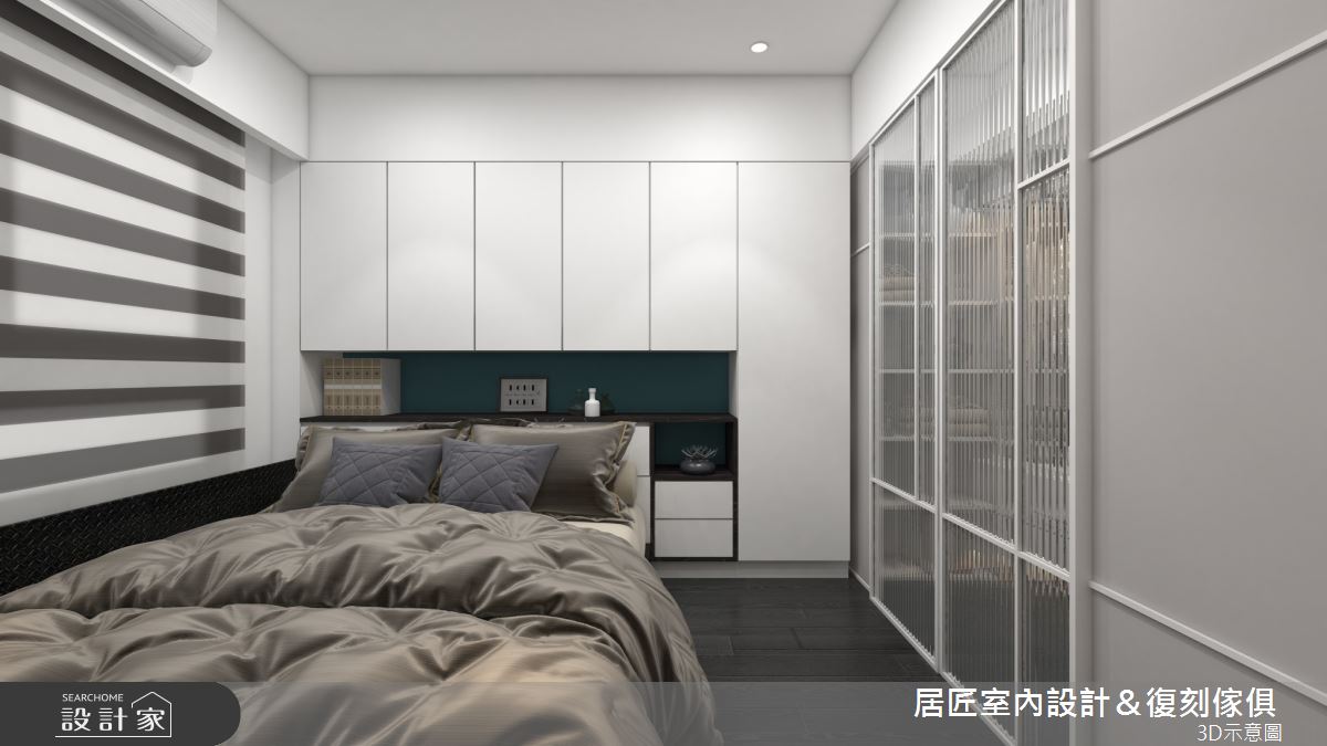 14坪新成屋(5年以下)＿現代風臥室案例圖片＿居匠室內設計＆復刻傢俱＿居匠_37之6