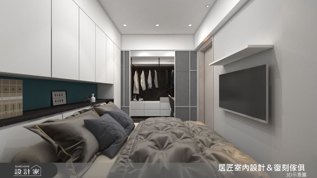 14坪新成屋(5年以下)＿現代風臥室案例圖片＿居匠室內設計＆復刻傢俱＿居匠_37之7