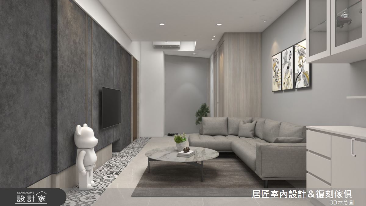 12坪老屋(16~30年)＿現代風客廳案例圖片＿居匠室內設計＆復刻傢俱＿居匠_38之4