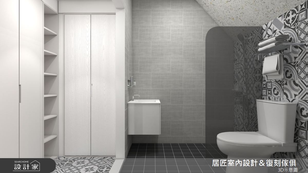 12坪老屋(16~30年)＿現代風浴室案例圖片＿居匠室內設計＆復刻傢俱＿居匠_38之9