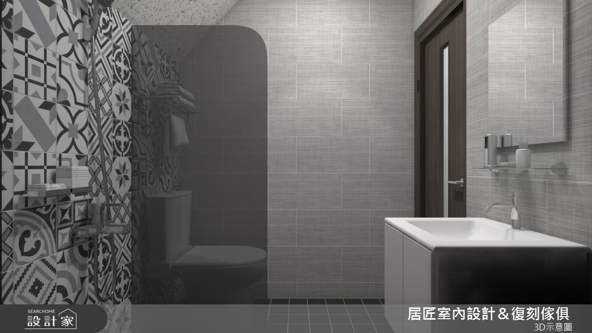 12坪老屋(16~30年)＿現代風浴室案例圖片＿居匠室內設計＆復刻傢俱＿居匠_38之10