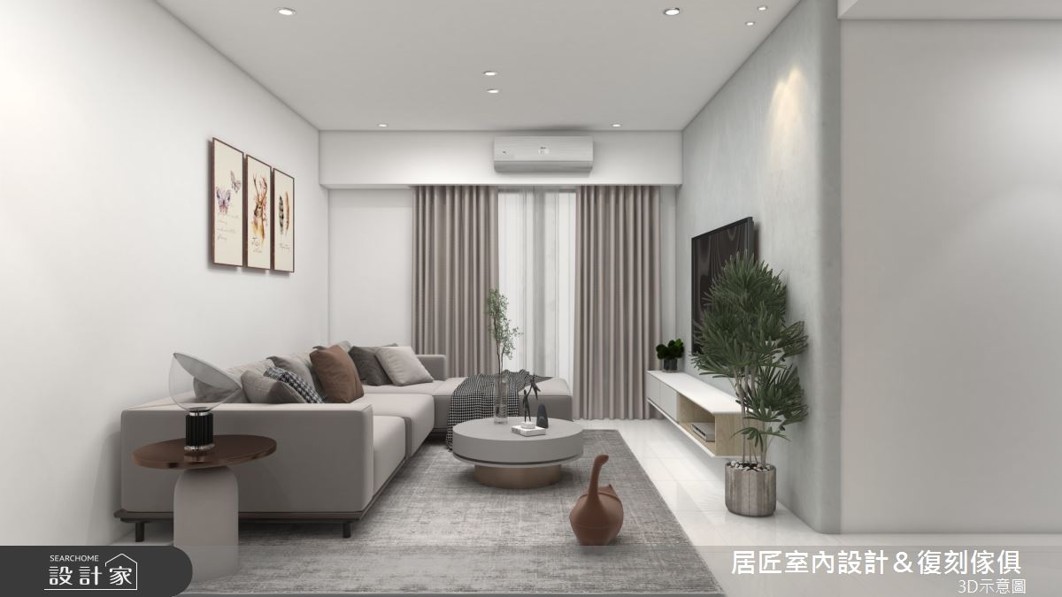 17坪新成屋(5年以下)＿現代風客廳案例圖片＿居匠室內設計＆復刻傢俱＿居匠_39之3