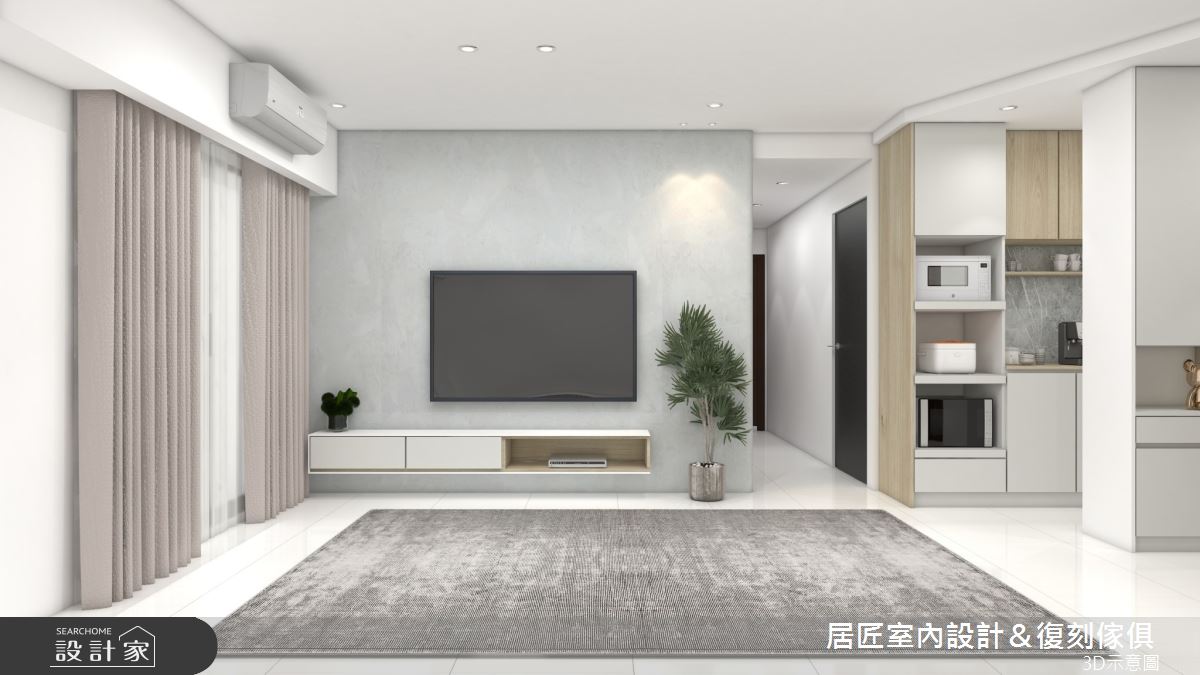 17坪新成屋(5年以下)＿現代風客廳案例圖片＿居匠室內設計＆復刻傢俱＿居匠_39之4