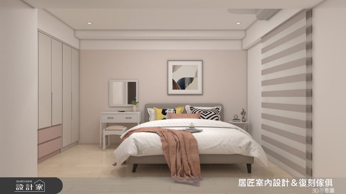 17坪新成屋(5年以下)＿現代風臥室案例圖片＿居匠室內設計＆復刻傢俱＿居匠_39之6