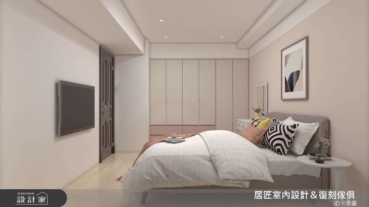 17坪新成屋(5年以下)＿現代風臥室案例圖片＿居匠室內設計＆復刻傢俱＿居匠_39之7