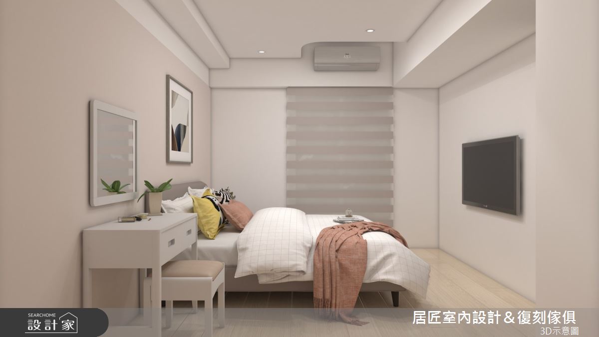 17坪新成屋(5年以下)＿現代風臥室案例圖片＿居匠室內設計＆復刻傢俱＿居匠_39之8