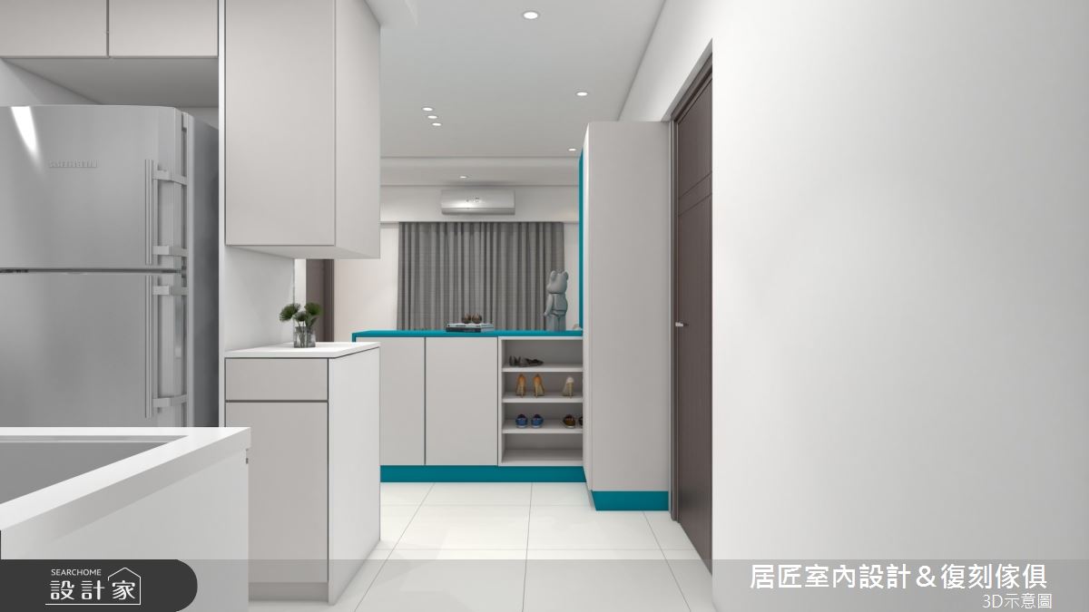 16坪新成屋(5年以下)＿現代風玄關案例圖片＿居匠室內設計＆復刻傢俱＿居匠_40之1