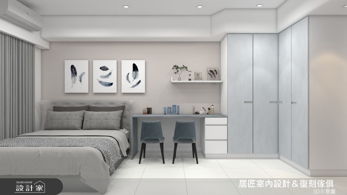16坪新成屋(5年以下)＿現代風臥室案例圖片＿居匠室內設計＆復刻傢俱＿居匠_40之12
