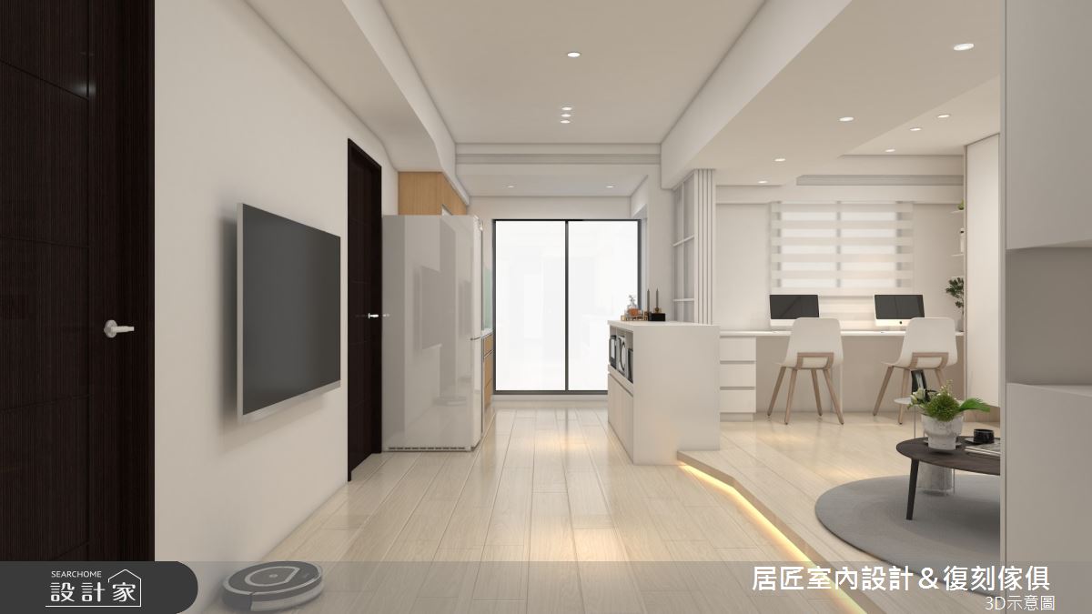 13坪新成屋(5年以下)＿北歐風客廳工作區案例圖片＿居匠室內設計＆復刻傢俱＿居匠_41之3