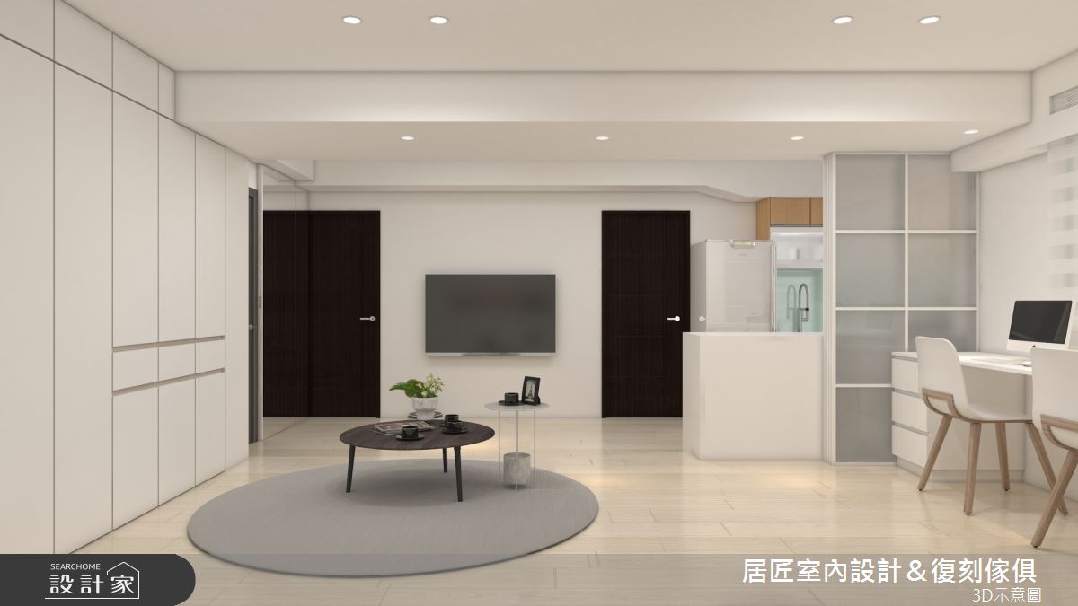13坪新成屋(5年以下)＿北歐風客廳案例圖片＿居匠室內設計＆復刻傢俱＿居匠_41之4