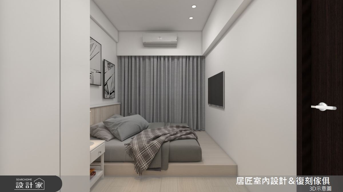 13坪新成屋(5年以下)＿北歐風臥室案例圖片＿居匠室內設計＆復刻傢俱＿居匠_41之10