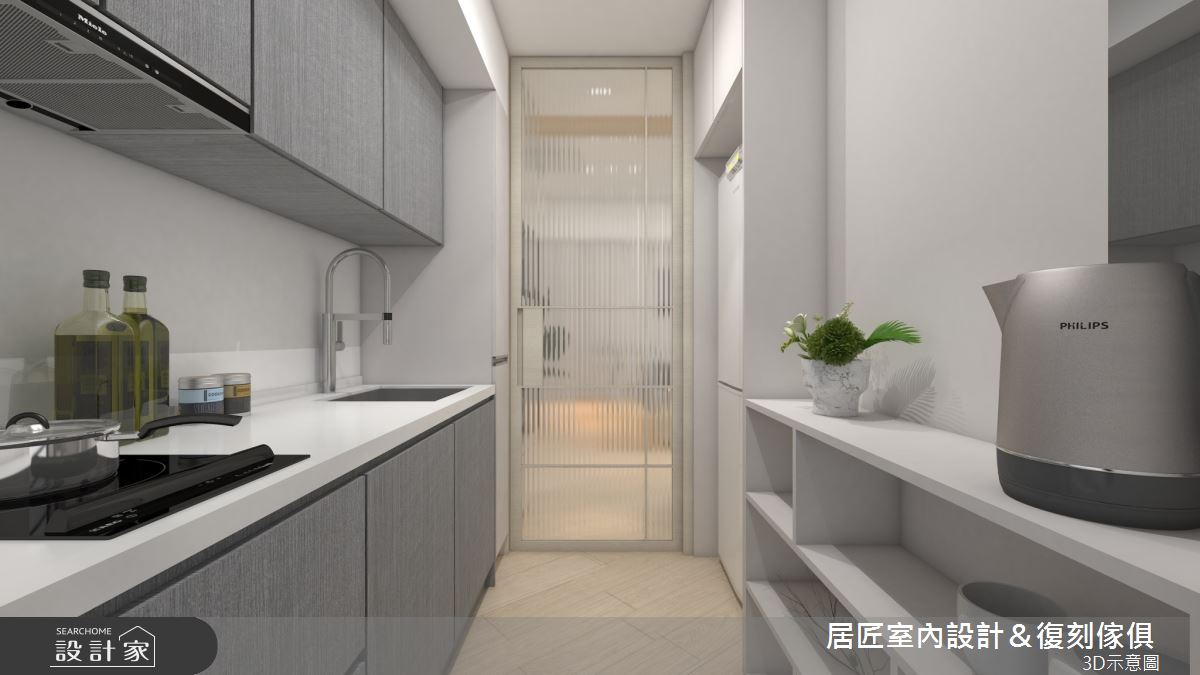16坪新成屋(5年以下)＿混搭風廚房案例圖片＿居匠室內設計＆復刻傢俱＿居匠_42之7