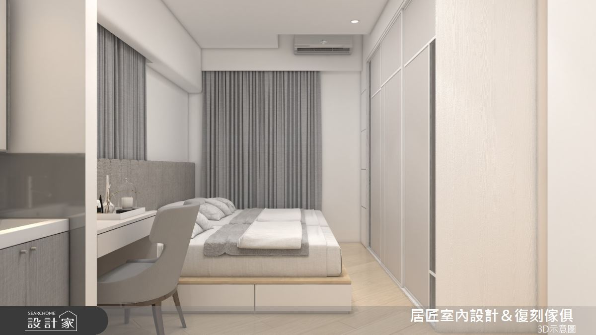 16坪新成屋(5年以下)＿混搭風臥室案例圖片＿居匠室內設計＆復刻傢俱＿居匠_42之9