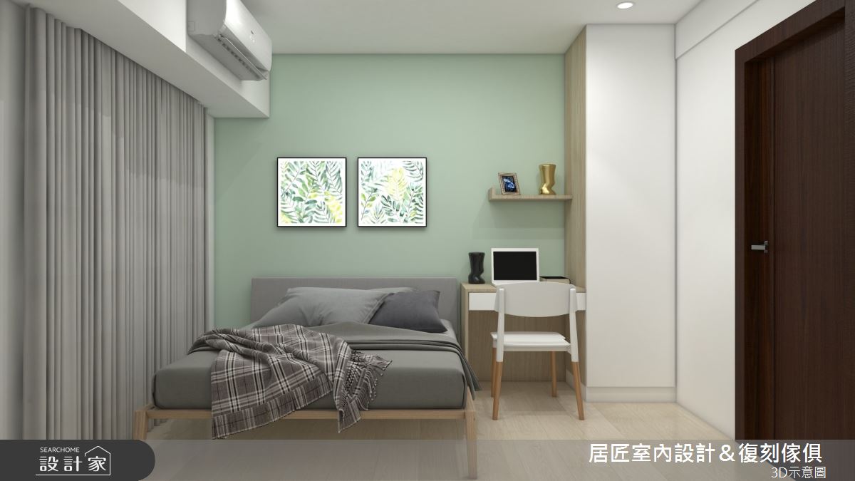 18坪新成屋(5年以下)＿日式無印風臥室案例圖片＿居匠室內設計＆復刻傢俱＿居匠_43之10