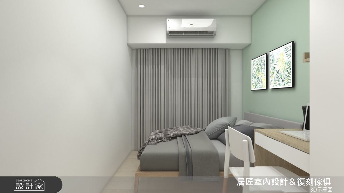 18坪新成屋(5年以下)＿日式無印風臥室案例圖片＿居匠室內設計＆復刻傢俱＿居匠_43之11