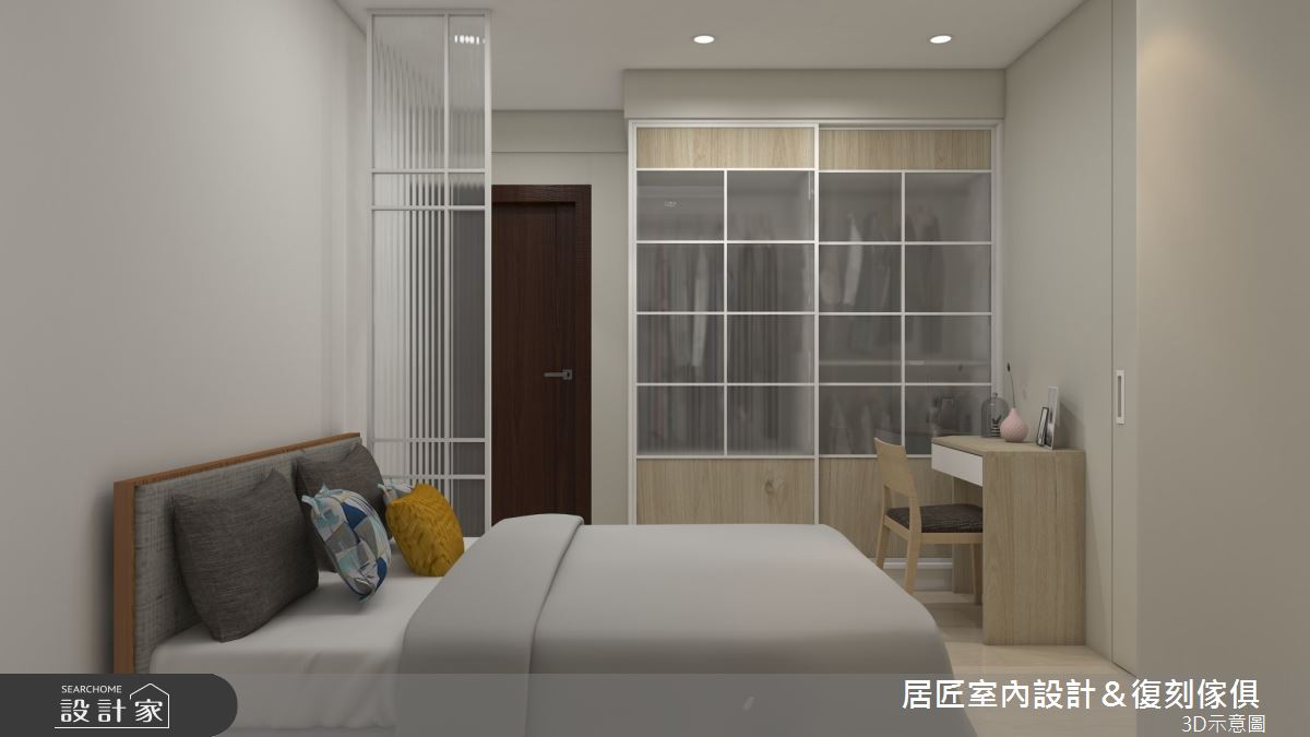 18坪新成屋(5年以下)＿日式無印風臥室案例圖片＿居匠室內設計＆復刻傢俱＿居匠_43之12