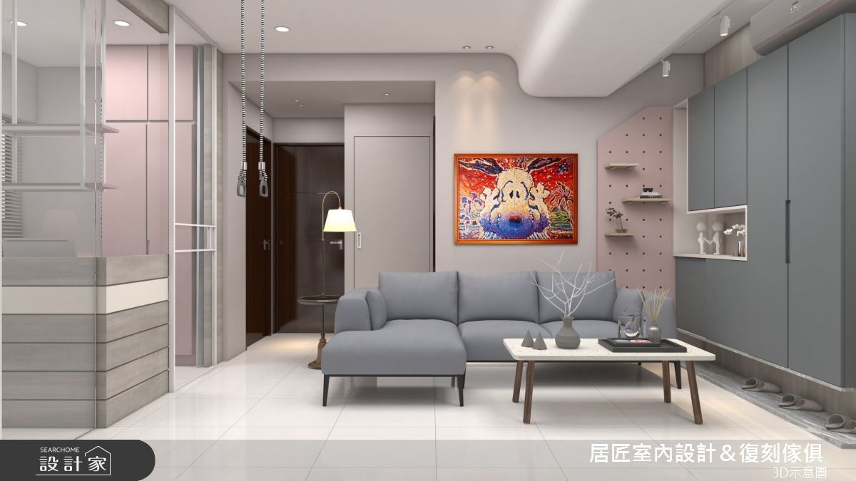 14坪預售屋＿現代風客廳客房案例圖片＿居匠室內設計＆復刻傢俱＿居匠_44之2