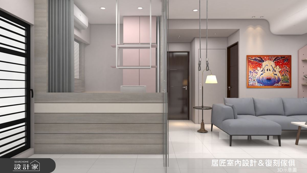 14坪預售屋＿現代風客廳客房案例圖片＿居匠室內設計＆復刻傢俱＿居匠_44之3