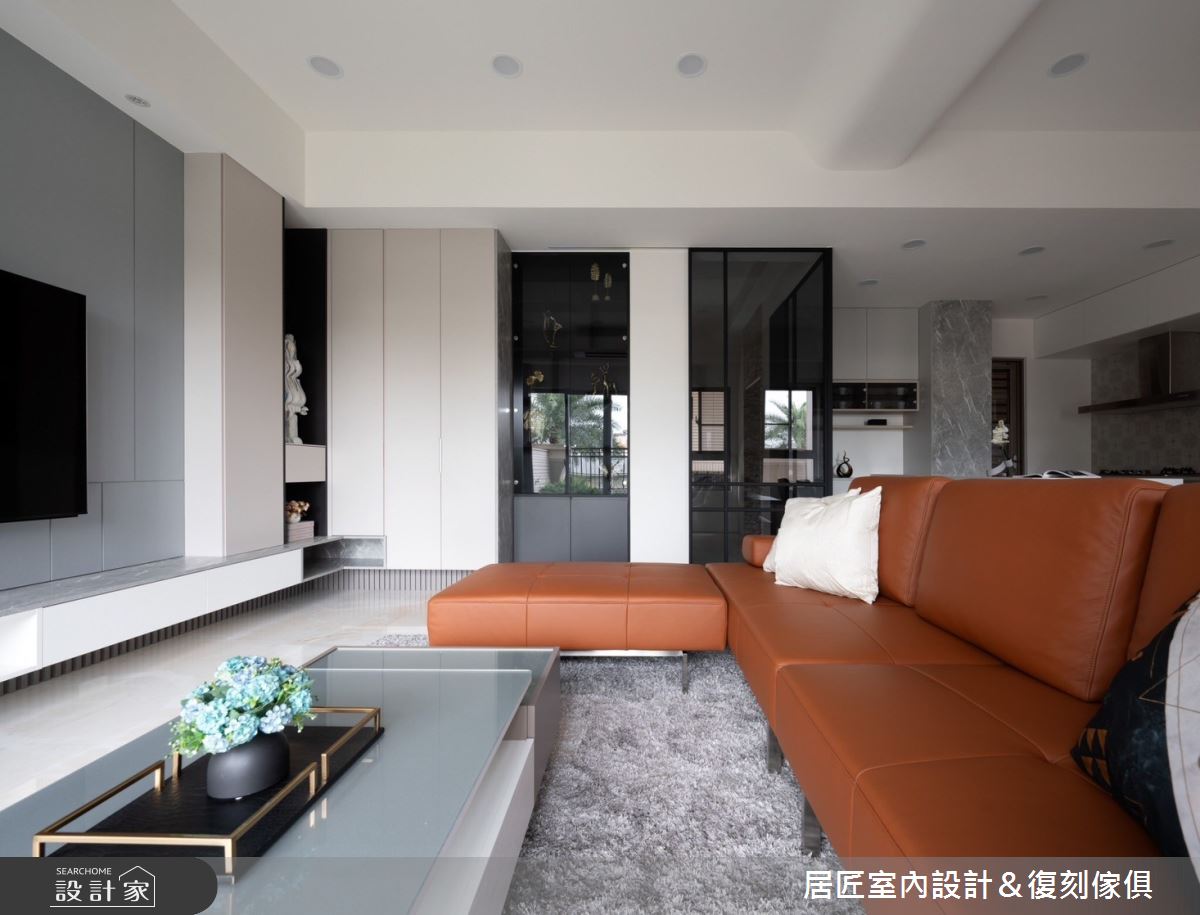 135坪新成屋(5年以下)＿現代風客廳案例圖片＿居匠室內設計＆復刻傢俱＿居匠_45之1