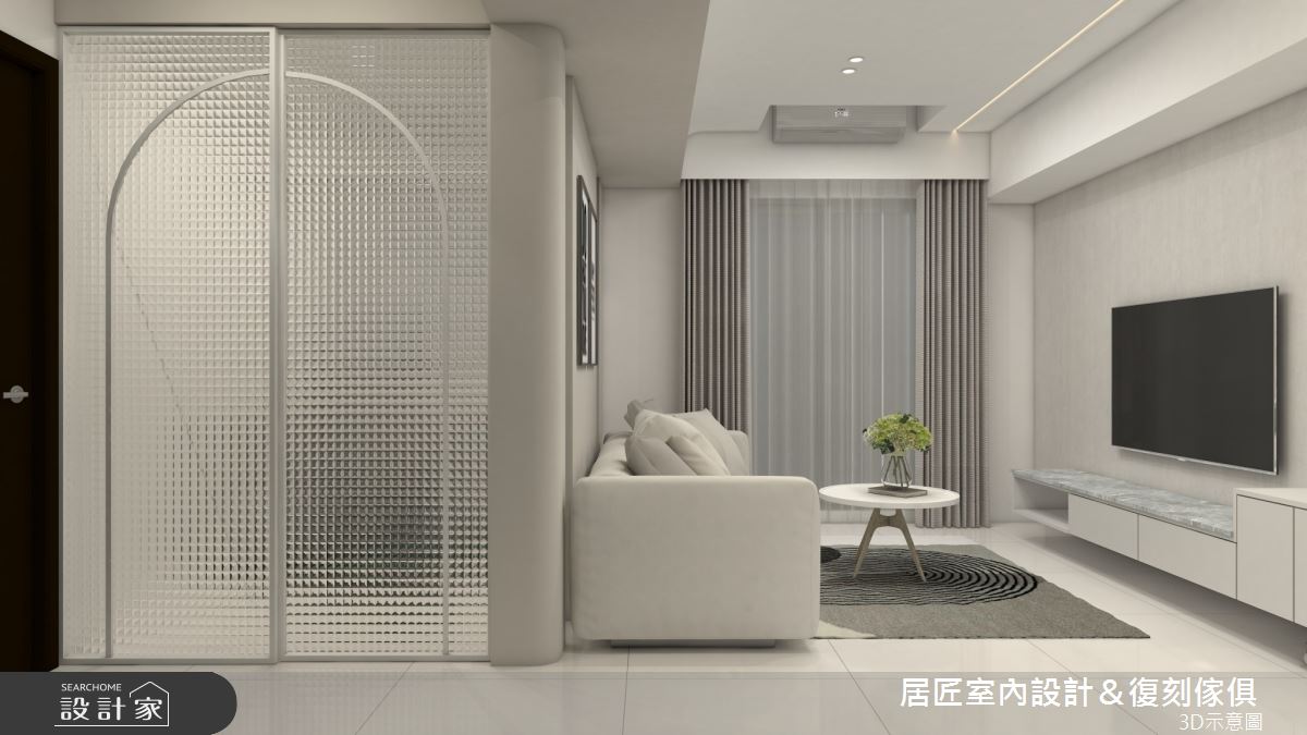 16坪新成屋(5年以下)＿混搭風客廳案例圖片＿居匠室內設計＆復刻傢俱＿居匠_47之5