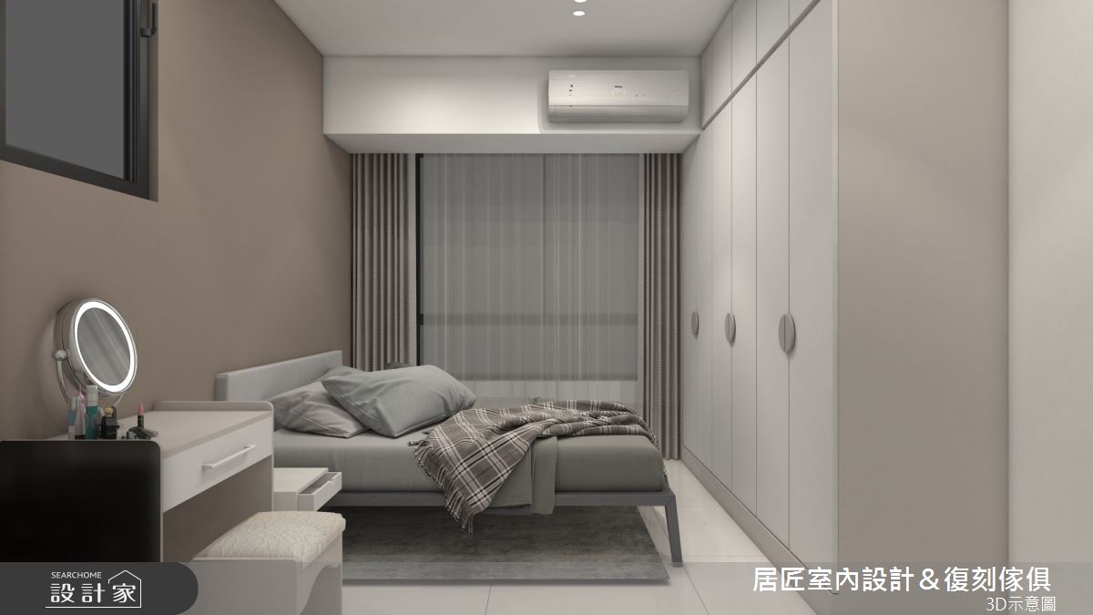 16坪新成屋(5年以下)＿混搭風臥室案例圖片＿居匠室內設計＆復刻傢俱＿居匠_47之4428