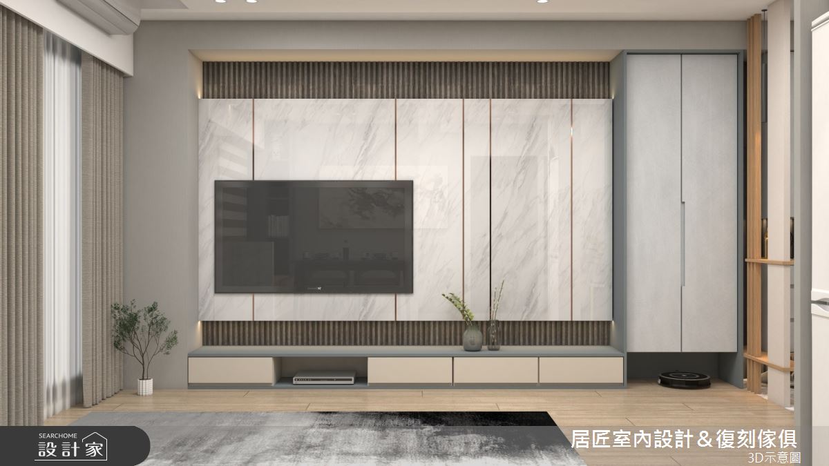 21坪新成屋(5年以下)＿現代風客廳案例圖片＿居匠室內設計＆復刻傢俱＿居匠_49之6