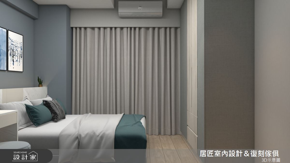 21坪新成屋(5年以下)＿現代風臥室案例圖片＿居匠室內設計＆復刻傢俱＿居匠_49之10
