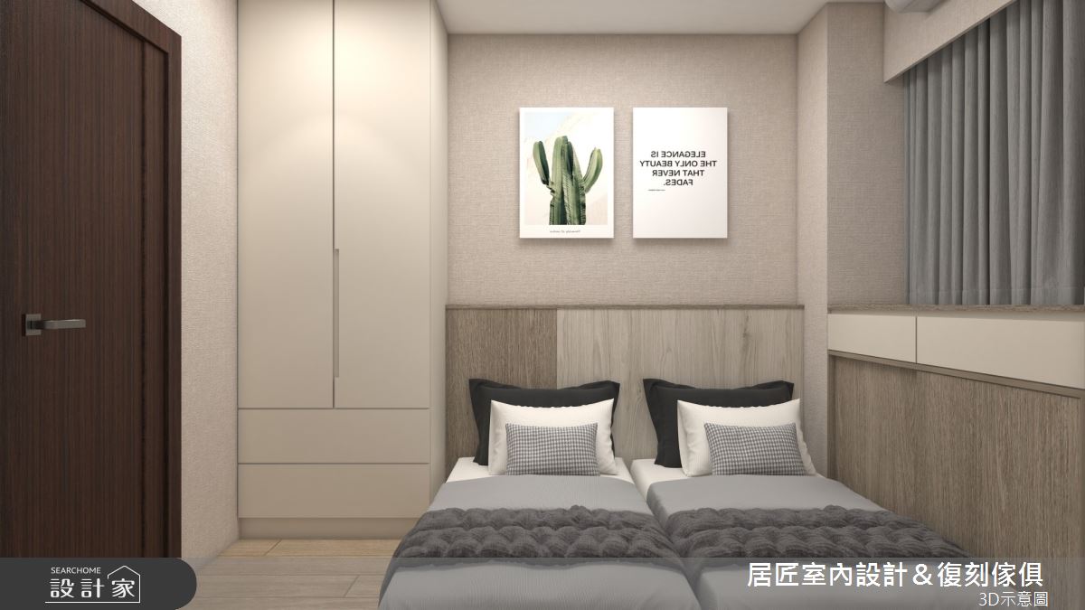 21坪新成屋(5年以下)＿現代風客房案例圖片＿居匠室內設計＆復刻傢俱＿居匠_49之13