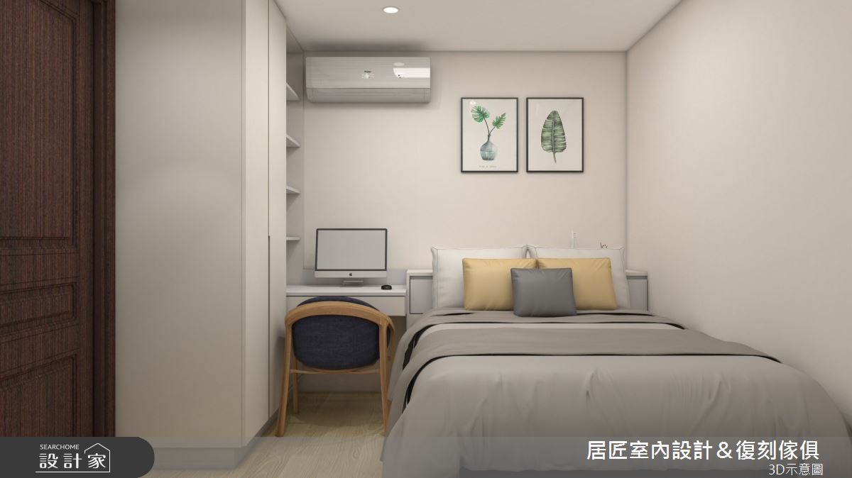 43坪老屋(31~40年)＿混搭風臥室案例圖片＿居匠室內設計＆復刻傢俱＿居匠_50之4