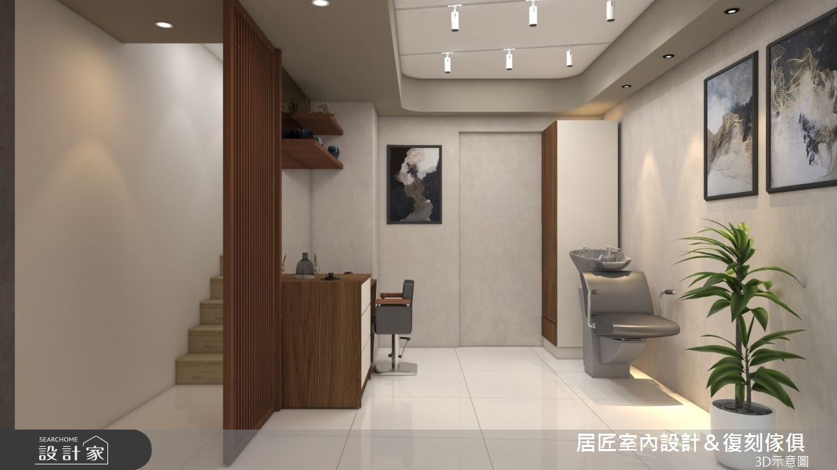 43坪老屋(31~40年)＿混搭風書房樓梯多功能室案例圖片＿居匠室內設計＆復刻傢俱＿居匠_50之7