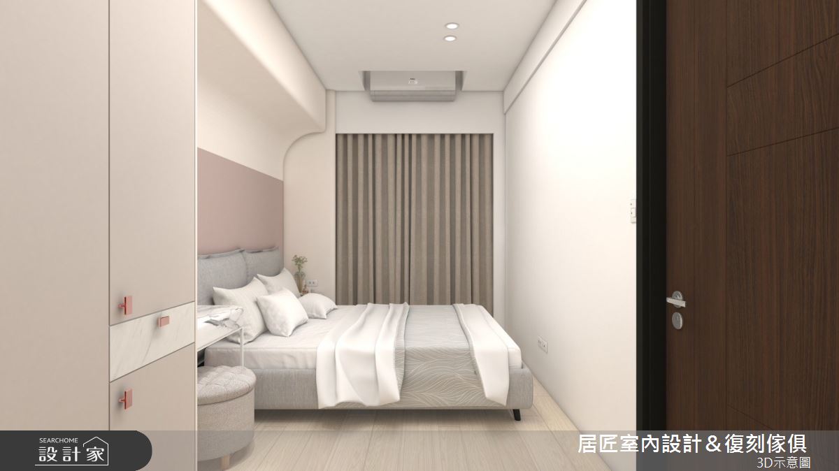 20坪新成屋(5年以下)＿混搭風臥室案例圖片＿居匠室內設計＆復刻傢俱＿居匠_51之8