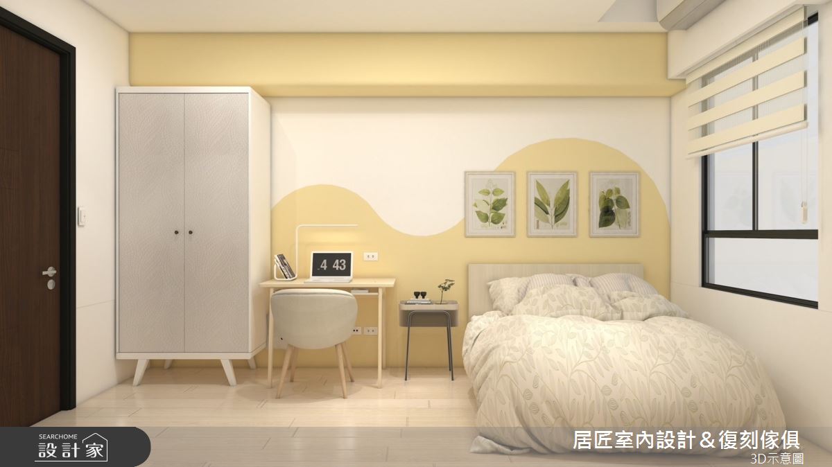 20坪新成屋(5年以下)＿混搭風臥室案例圖片＿居匠室內設計＆復刻傢俱＿居匠_51之10