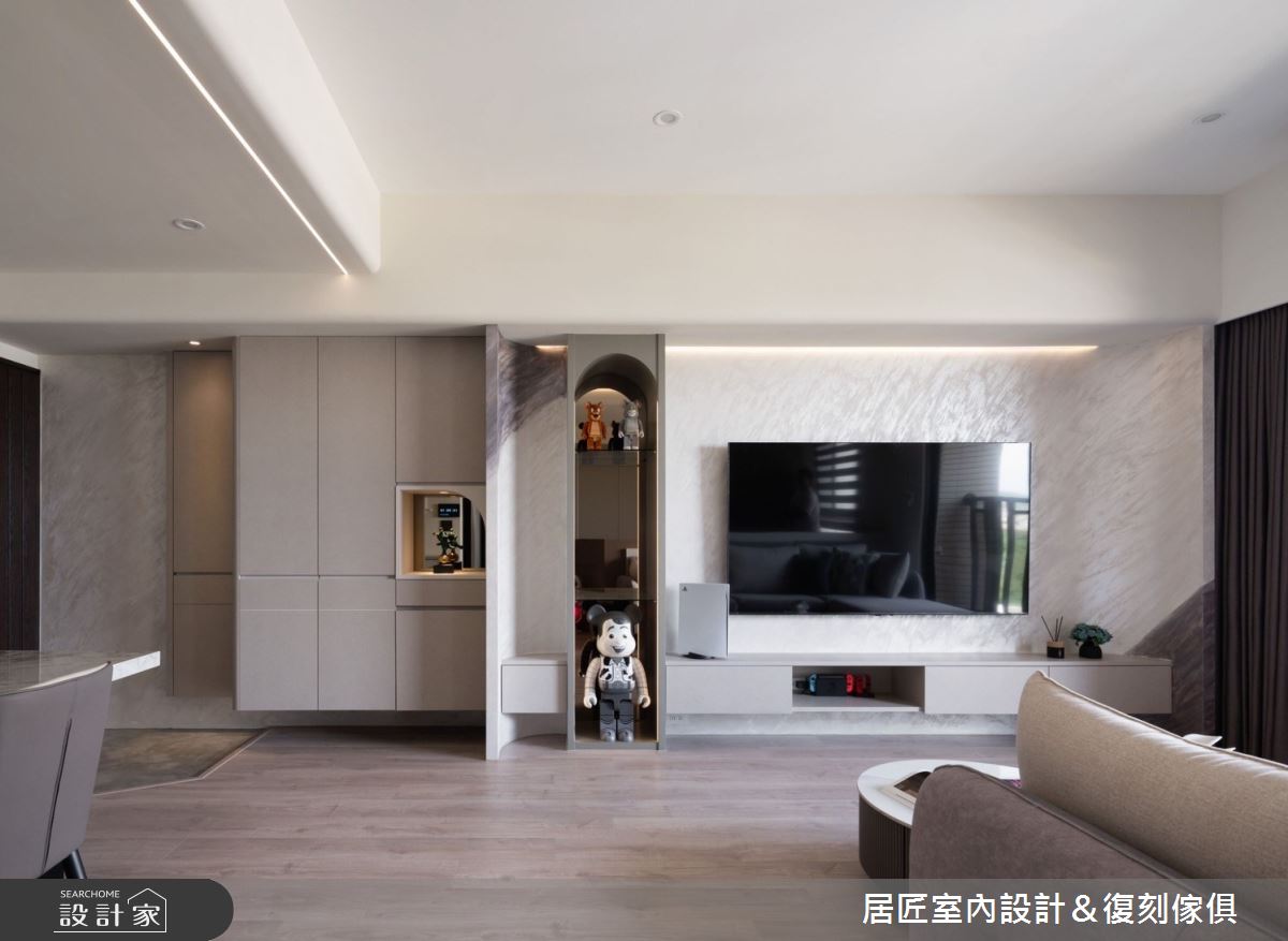 23坪新成屋(5年以下)＿現代風玄關客廳案例圖片＿居匠室內設計＆復刻傢俱＿居匠_52之3