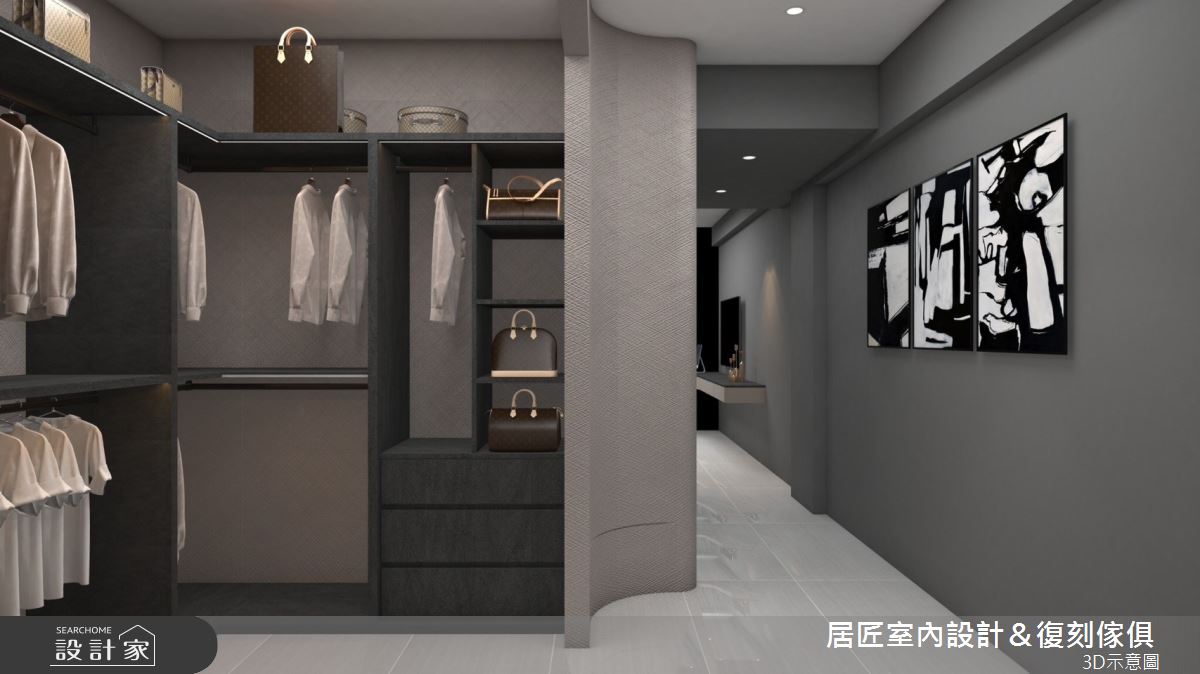 120坪中古屋(5~15年)＿現代風更衣間案例圖片＿居匠室內設計＆復刻傢俱＿居匠_53之4251