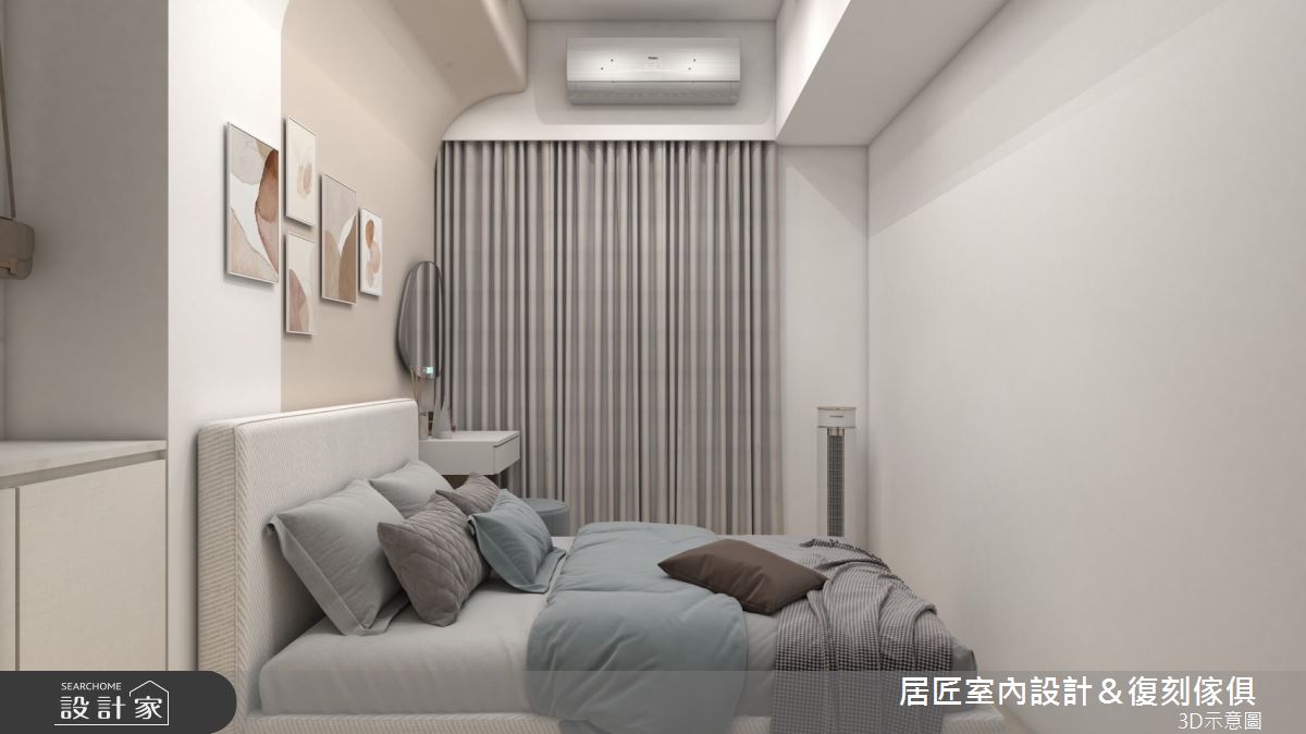 12坪新成屋(5年以下)＿混搭風臥室案例圖片＿居匠室內設計＆復刻傢俱＿居匠_54之6