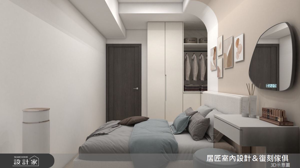 12坪新成屋(5年以下)＿混搭風臥室案例圖片＿居匠室內設計＆復刻傢俱＿居匠_54之8