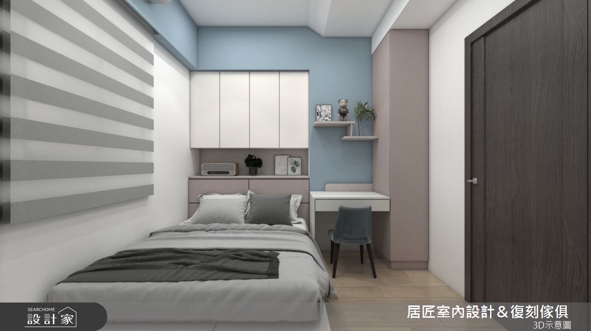 12坪新成屋(5年以下)＿混搭風臥室案例圖片＿居匠室內設計＆復刻傢俱＿居匠_54之3732